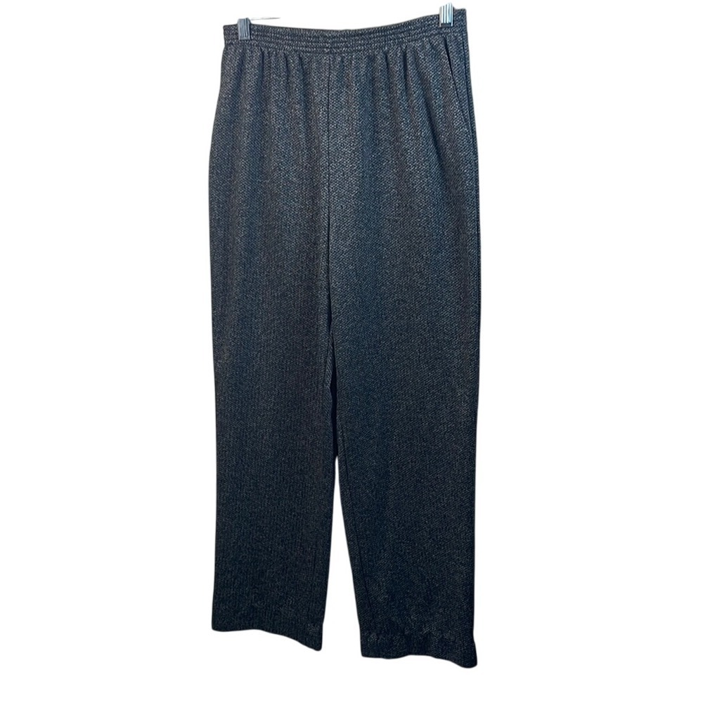 Womens Herringbone Pants Elastic‎ Waist Pull On Casual Trousers
